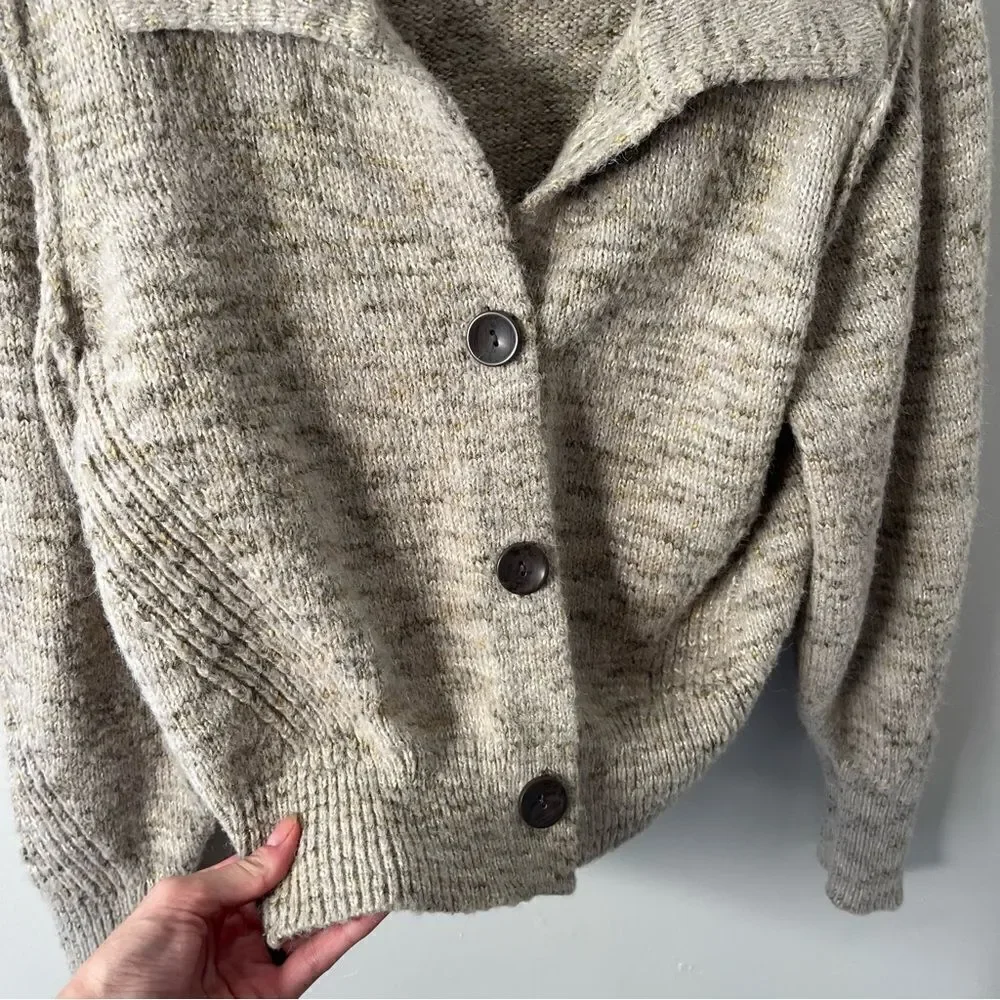 Universal Thread Green Marled Crop Sweater - Picture 4 of 6